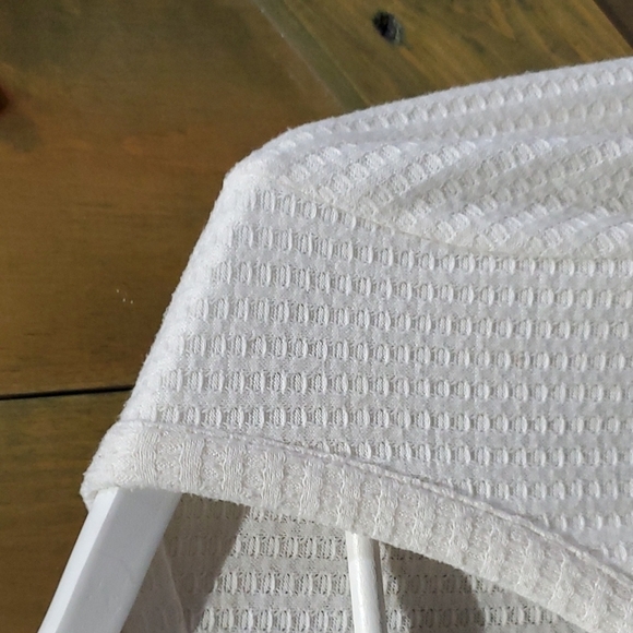 CHASER CREAM WAFFLE KNIT THERMAL TOP SIZE LARGE - Picture 2 of 7